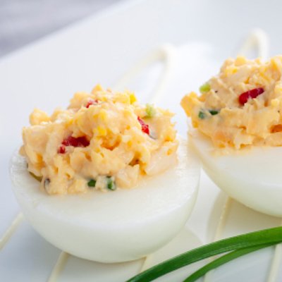 Cranberries Deviled Eggs